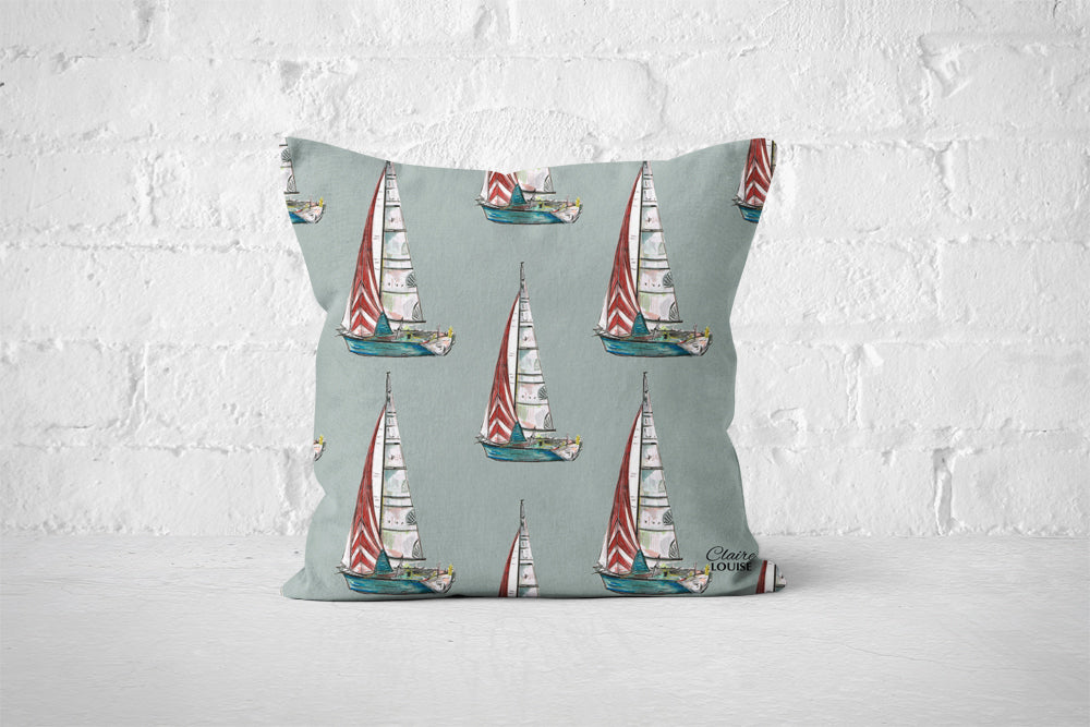 Sail Away Patterned Cushion