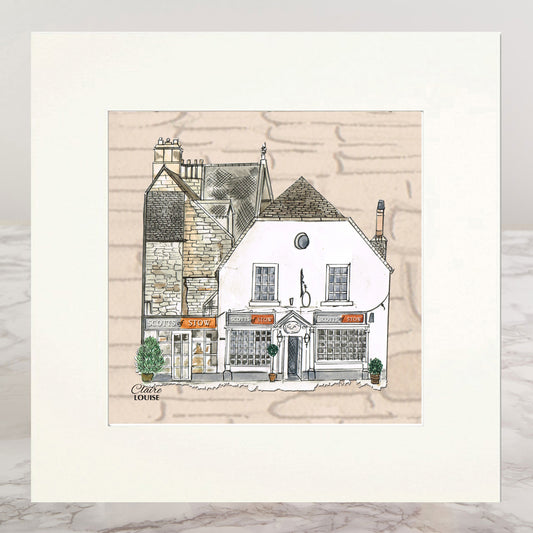 Scotts Of Stow Inspired Mounted Print