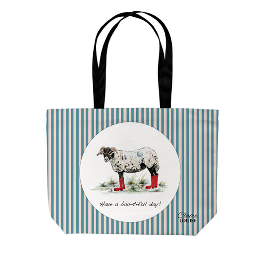 Sheep In Boots Double Sided Print Shopper