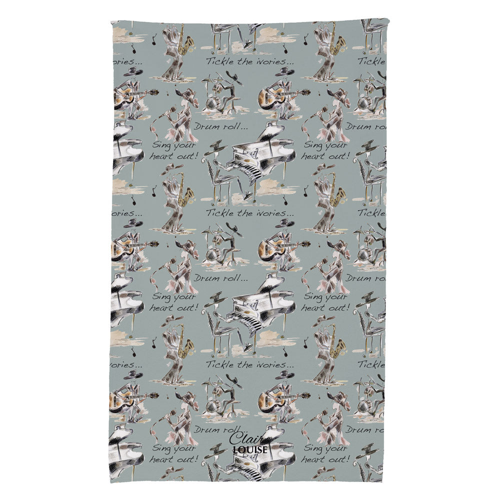 The Sound Of Music Tea Towel Green