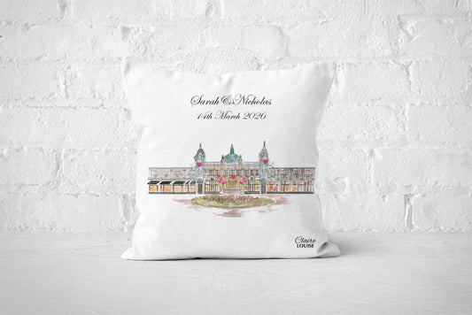 Spanish City Wedding Cushion