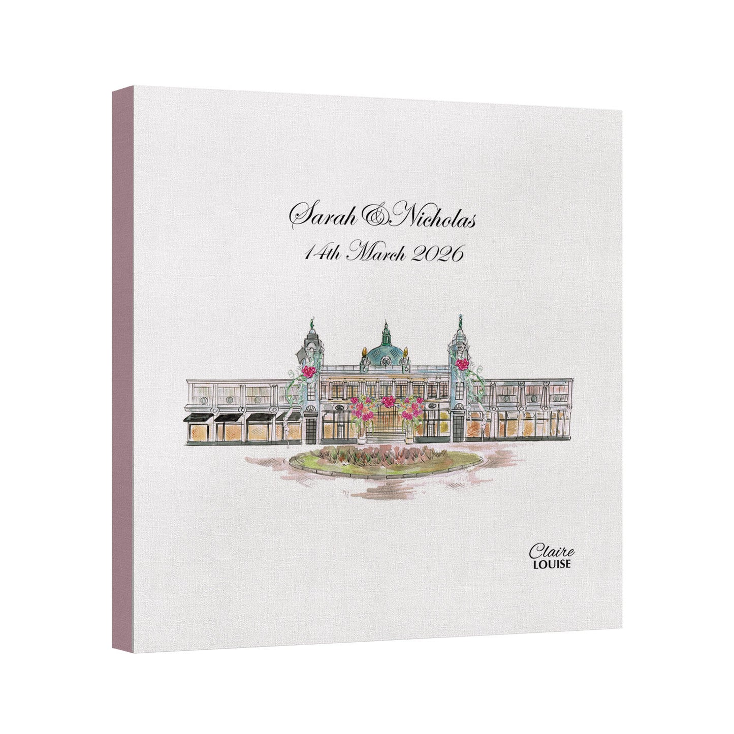 Spanish City Wedding Canvas Print