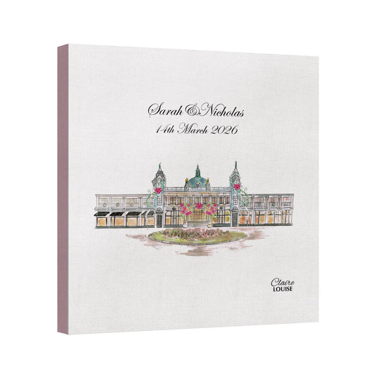 Spanish City Wedding Canvas Print