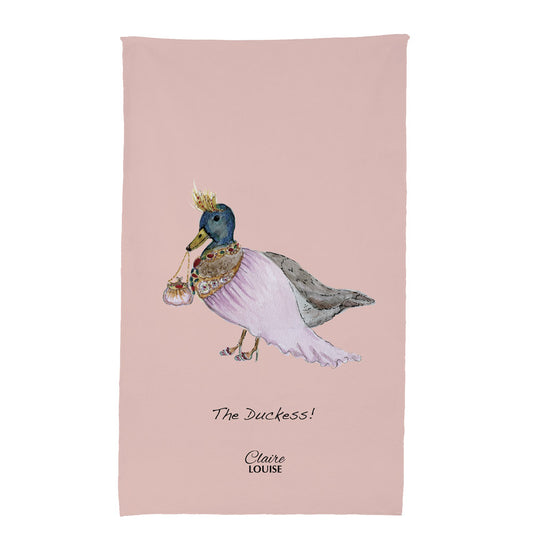 Duckess Pink Tea Towel
