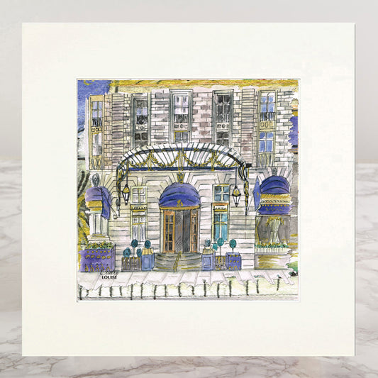 London Ritz Hotel Mounted Print