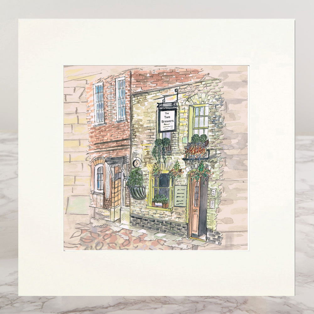 The Two Brewers Mounted Print