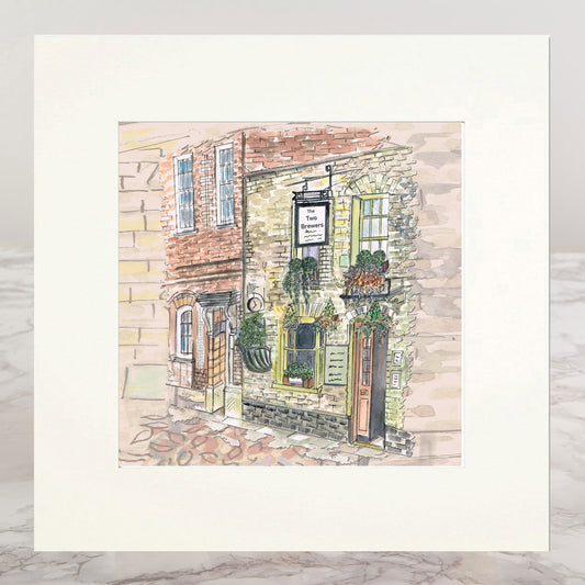 The Two Brewers Mounted Print