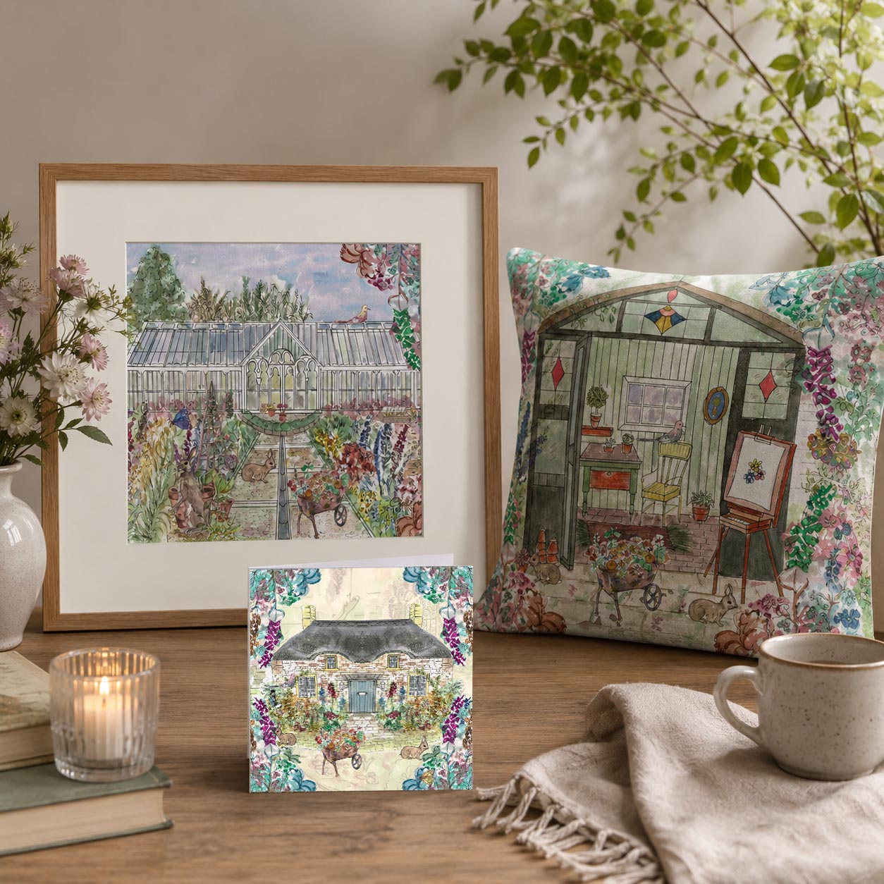The Artist's Potting Shed Cushion