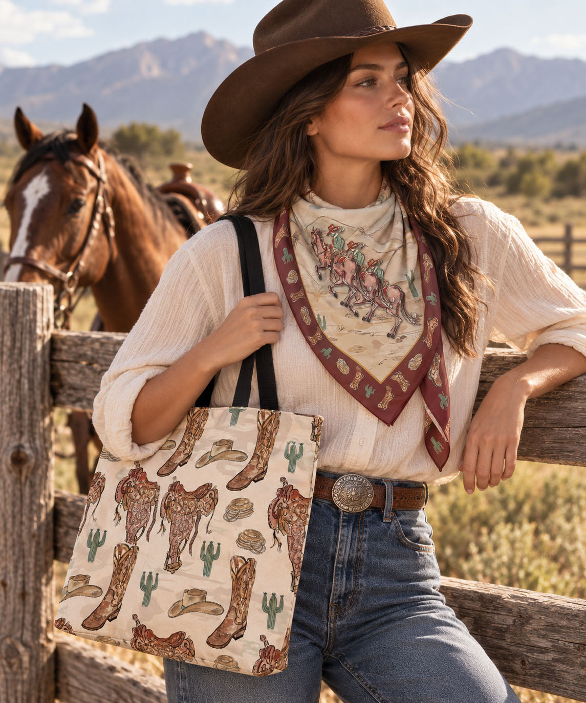 Three Cowboys Scarf