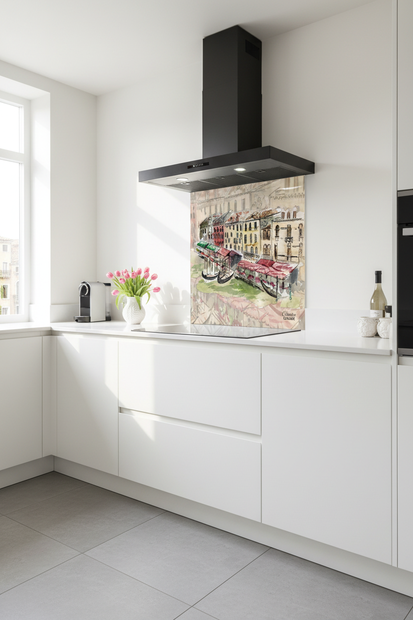 Venice Splashback Modern Kitchen