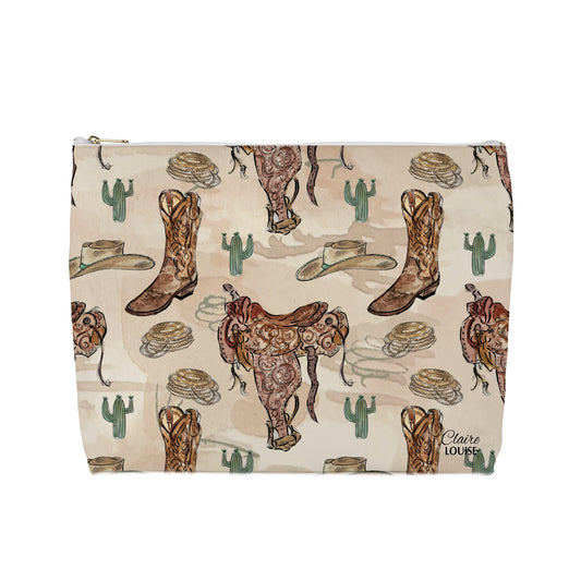 Western Pattern Cosmetic Bag