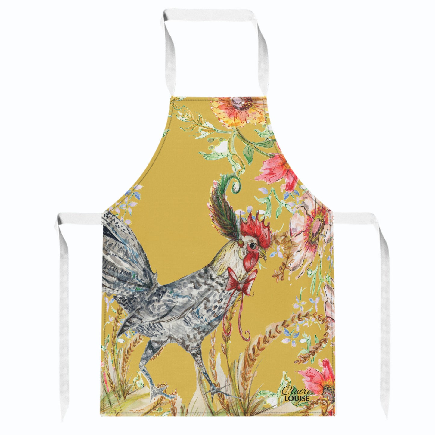 Whimsical Chicken Kitchen Apron