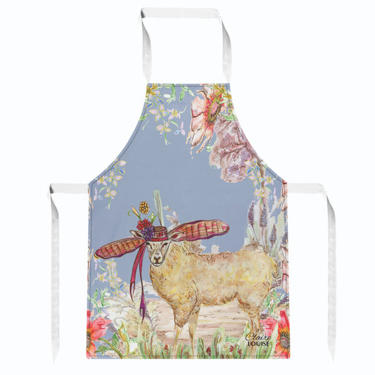 Whimsical Sheep Kitchen Apron