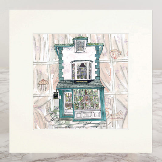 Windsor Market Cross House Mounted Print
